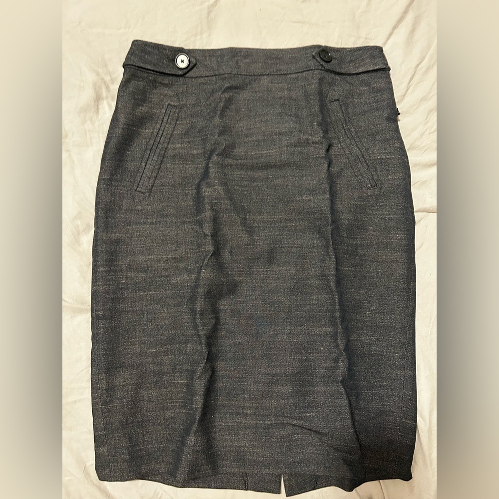 Loft gray pencil skirt size 0